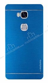 Motomo Huawei Honor 5X Metal Mavi Rubber Klf