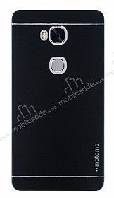 Motomo Huawei Honor 5X Metal Siyah Rubber Klf