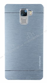 Motomo Huawei Honor 7 Metal Silver Rubber Klf