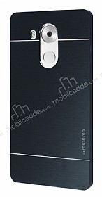Motomo Huawei Mate 8 Metal Siyah Rubber Klf