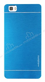 Motomo Huawei P8 Lite Metal Mavi Rubber Klf