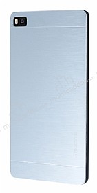 Motomo Huawei P8 Metal Silver Rubber Klf