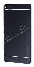 Motomo Huawei P8 Metal Siyah Rubber Klf