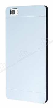 Motomo Huawei P8 Lite Metal Silver Rubber Klf