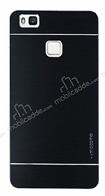 Motomo Huawei P9 Lite Metal Siyah Rubber Klf