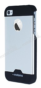 Motomo Round iPhone 4 / 4S Metal Silver Rubber Klf