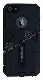 Motomo iPhone SE / 5 / 5S Ultra Koruma Siyah Klf