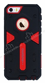 Motomo iPhone SE / 5 / 5S Ultra Koruma Krmz Klf