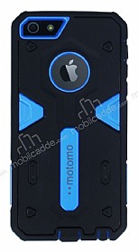Motomo iPhone SE / 5 / 5S Ultra Koruma Mavi Klf
