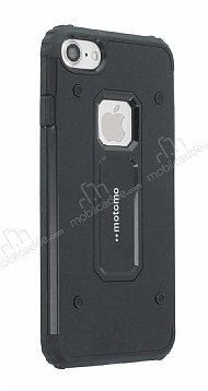 Motomo iPhone 7 / 8 Ultra Koruma Siyah Klf