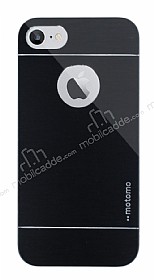 Motomo iPhone 7 Metal Siyah Rubber Klf