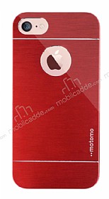 Motomo iPhone 7 Metal Krmz Rubber Klf