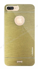 Motomo iPhone 7 Plus Metal Gold Rubber Klf