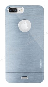 Motomo iPhone 7 Plus Metal Silver Rubber Klf