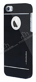 Motomo iPhone SE / 5 / 5S Siyah Metal Klf