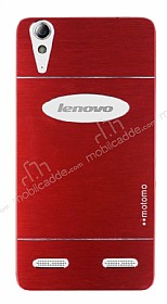Motomo Lenovo A6000 Metal Krmz Rubber Klf