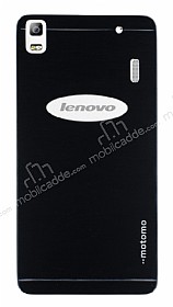 Motomo Lenovo A7000 Metal Siyah Rubber Klf