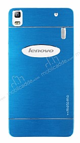 Motomo Lenovo A7000 Metal Mavi Rubber Klf