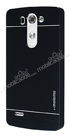 Motomo LG G3 Beat Metal Siyah Rubber Klf