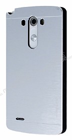 Motomo LG G3 Metal Silver Rubber Klf
