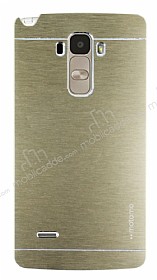 Motomo LG G4 Stylus Metal Gold Rubber Klf
