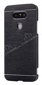 Motomo LG G5 Metal Siyah Rubber Klf