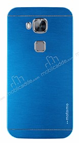 Motomo Huawei G8 Metal Mavi Rubber Klf