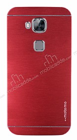 Motomo Huawei G8 Metal Krmz Rubber Klf