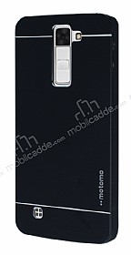 Motomo LG K8 Metal Siyah Rubber Klf