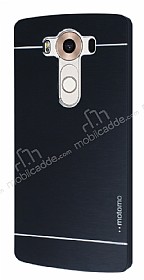 Motomo LG V10 Metal Siyah Rubber Klf