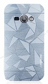 Motomo Prizma Samsung Galaxy J1 Ace Metal Silver Rubber Klf