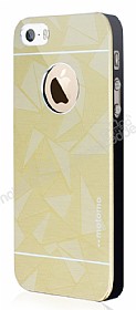 Motomo Prizma iPhone SE / 5 / 5S Metal Gold Rubber Klf