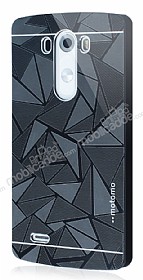 Motomo Prizma LG G3 Metal Rubber Siyah Klf