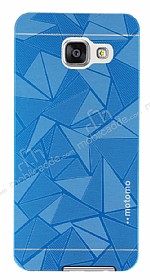 Motomo Prizma Samsung Galaxy A3 2016 Metal Mavi Rubber Klf