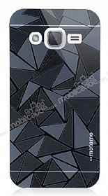 Motomo Prizma Samsung Galaxy J2 Metal Siyah Rubber Klf