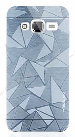 Motomo Prizma Samsung Galaxy J3 2016 Metal Silver Rubber Klf
