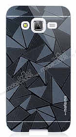 Motomo Prizma Samsung Galaxy J5 Metal Siyah Rubber Klf
