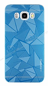 Motomo Prizma Samsung Galaxy J7 2016 Metal Mavi Rubber Klf