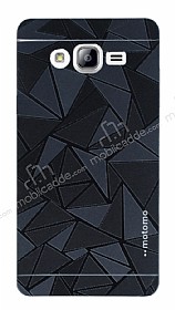 Motomo Prizma Samsung Galaxy On7 Prizma Metal Siyah Rubber Klf
