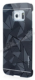 Motomo Prizma Samsung Galaxy S6 Edge Metal Siyah Rubber Klf