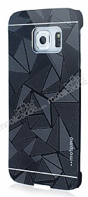 Motomo Prizma Samsung Galaxy S6 Edge Plus Metal Siyah Rubber Klf