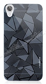 Motomo Prizma HTC Desire 820 Metal Siyah Rubber Klf