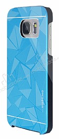 Motomo Prizma Samsung Galaxy S7 Metal Mavi Rubber Klf