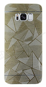 Motomo Prizma Samsung Galaxy S8 Metal Gold Rubber Klf
