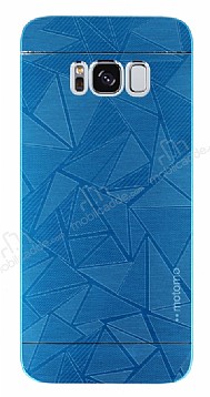 Motomo Prizma Samsung Galaxy S8 Plus Metal Mavi Rubber Klf