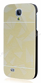 Motomo Prizma Samsung i9500 Galaxy S4 Metal Gold Rubber Klf