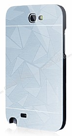 Motomo Prizma Samsung N7100 Galaxy Note 2 Metal Silver Rubber Klf