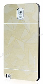 Motomo Prizma Samsung N9000 Galaxy Note 3 Metal Gold Rubber Klf