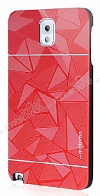 Motomo Prizma Samsung N9000 Galaxy Note 3 Metal Krmz Rubber Klf