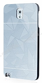 Motomo Prizma Samsung N9000 Galaxy Note 3 Metal Silver Rubber Klf